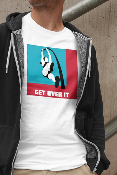Koszulka z naszywką Get over it