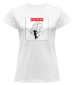 Bluzka damska z naszywką RAWR !