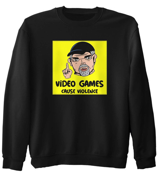 Bluza z naszywką Video games...