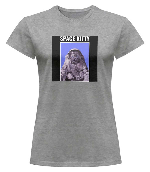 Bluzka damska z naszywką Space kitty