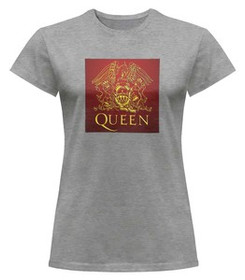 Bluzka damska z naszywką Queen logo red