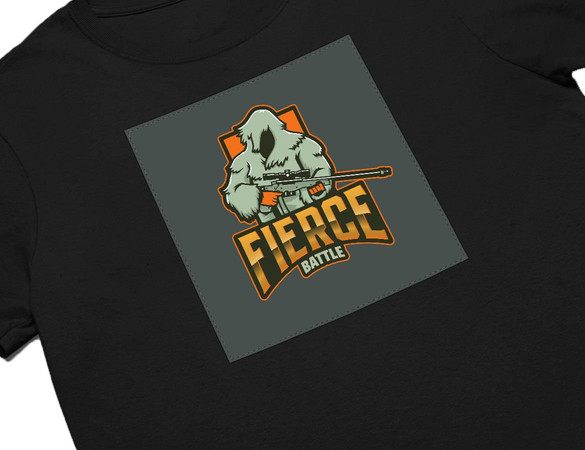 Koszulka z naszywką  FIERCE BATTLE