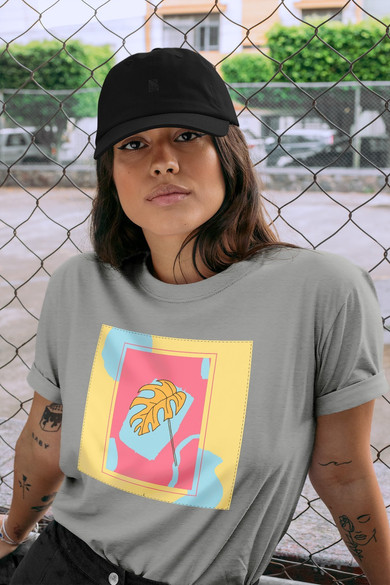 Koszulka z naszywką Monstera