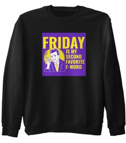 Bluza z naszywką Friday – man