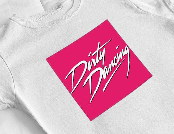 Bluzka damska z naszywką Dirty Dancing logo pink