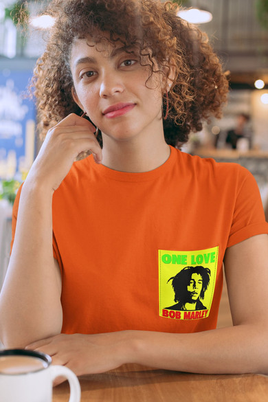 Koszulka z kieszonką BOB MARLEY ONE LOVE