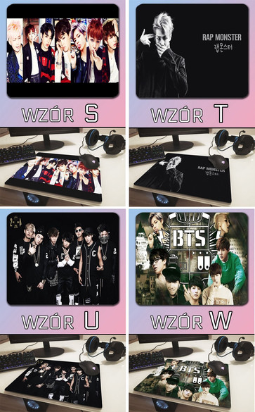 Podkładka pod mysz BTS  36x29cm Z POLSKI +imię