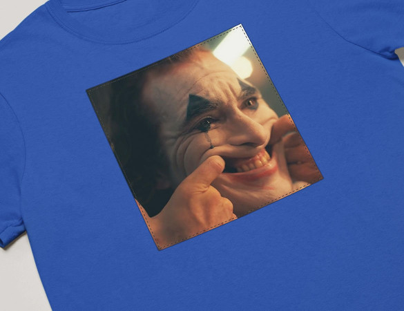 Koszulka z naszywką Joker Happy face