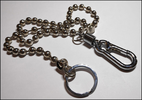 Łańcuch do spodni kulkowy Ładny MODNY Srebrny