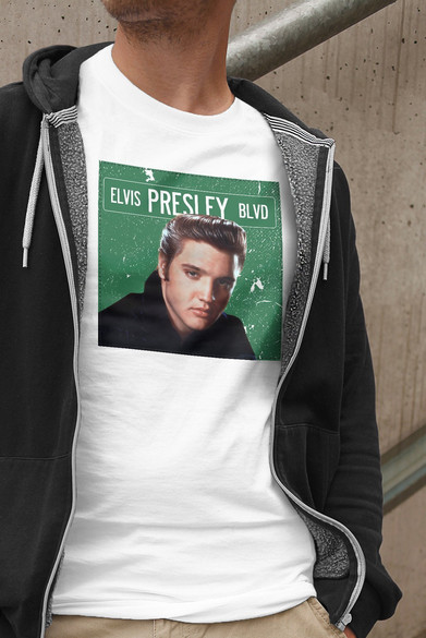 Koszulka z naszywką Elvis Presley 03
