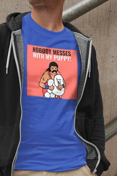 Koszulka z naszywką Nobody messes …