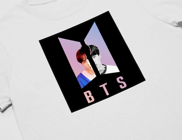 Koszulka z naszywką BTS SUGA