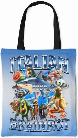 Torba na ramię Italian Brainrot Ekipa większa Stworków włoskich brainrotów