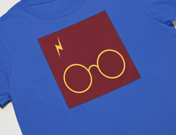 Koszulka z naszywką  Harry Potter glasses