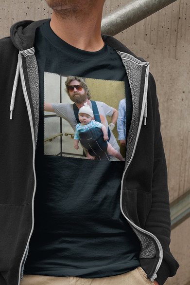 Koszulka z naszywką Kac Vegas Alan&Baby