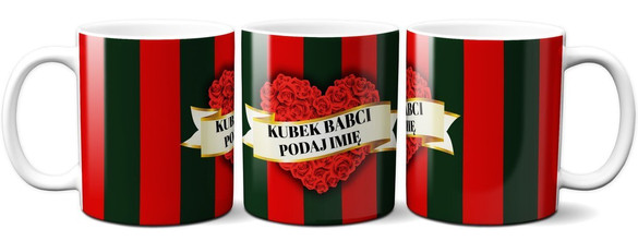 Kubek na Dzień Babci DODAJ NAPIS!