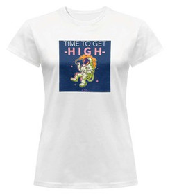 Bluzka damska z naszywką Time to get high