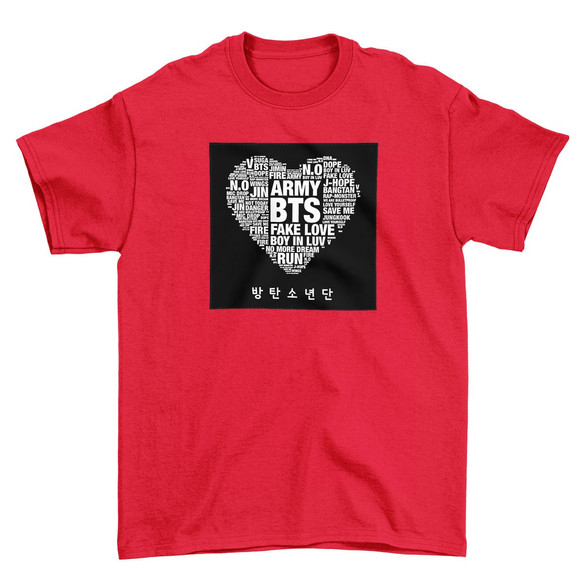 Koszulka z naszywką BTS Army