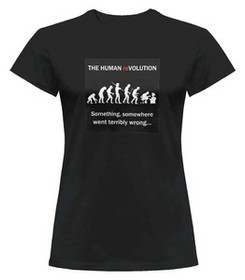 Bluzka damska z naszywką Human reVOLUTION