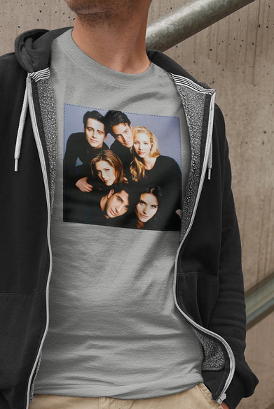 Koszulka z naszywką Friends squad