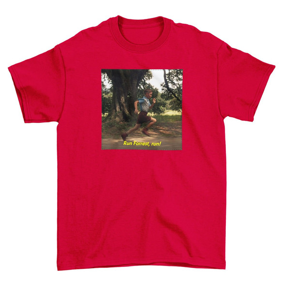 Koszulka z naszywką Forrest Gump RUN