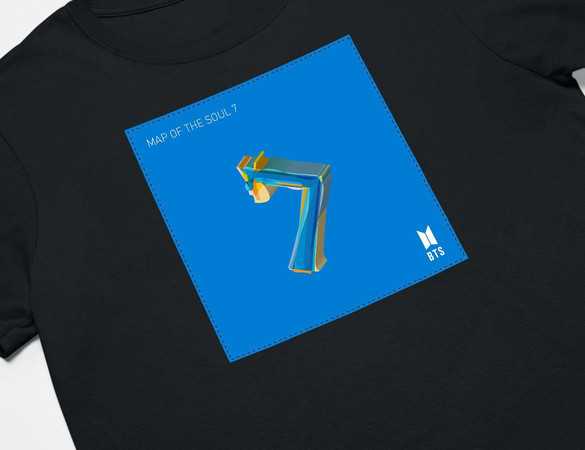 Koszulka z naszywką BTS Map of the Soul 7