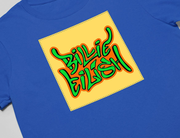 Koszulka z naszywką Billie Eilish 04