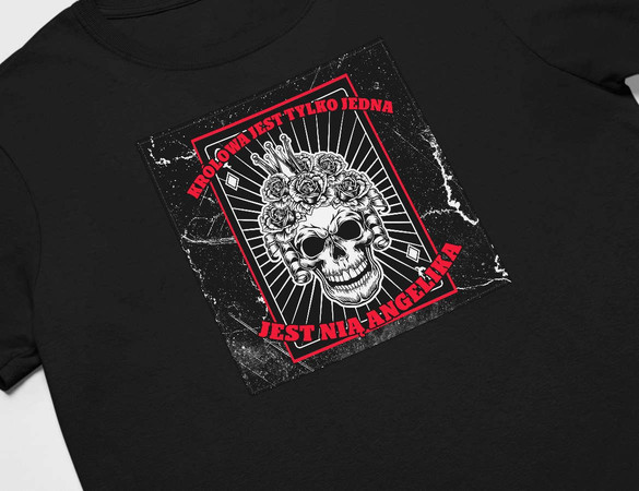 Koszulka z naszywką na Walentynki TWÓJ NAPIS