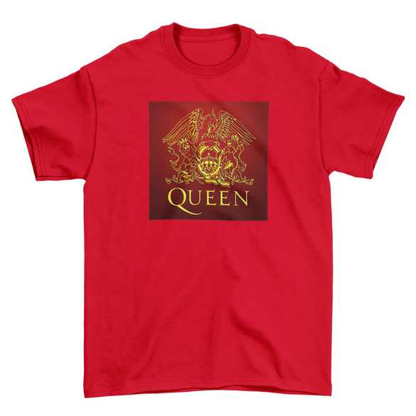 Koszulka z naszywką Queen logo red