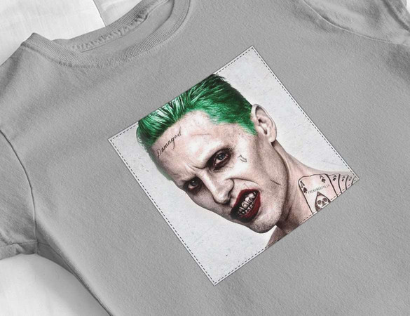 Bluzka damska z naszywką Joker Jared Leto
