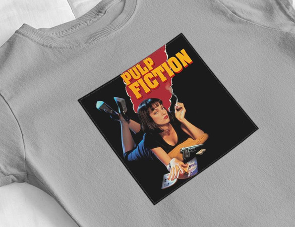 Bluzka damska z naszywką Pulp Fiction Poster