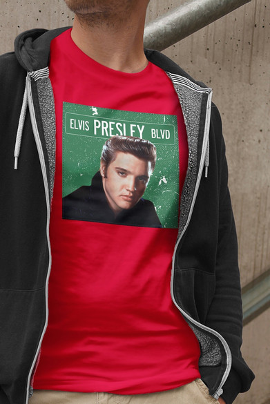 Koszulka z naszywką Elvis Presley 03