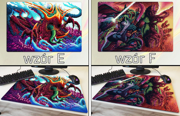 Podkładka pod mysz duża HYPER BEAST CS GO 60x40cm