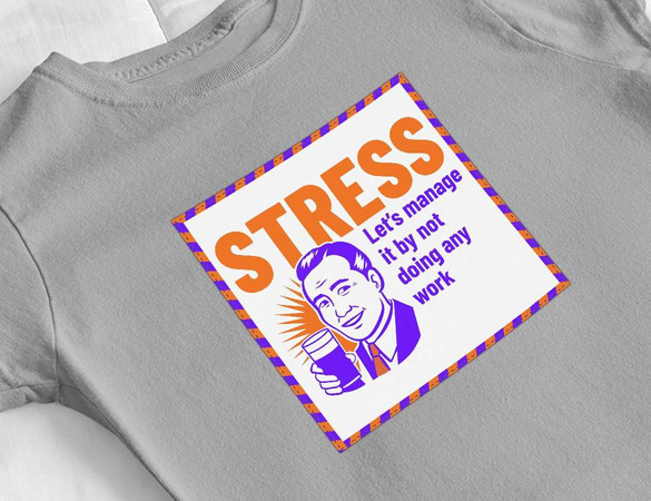 Bluzka damska z naszywką STRESS