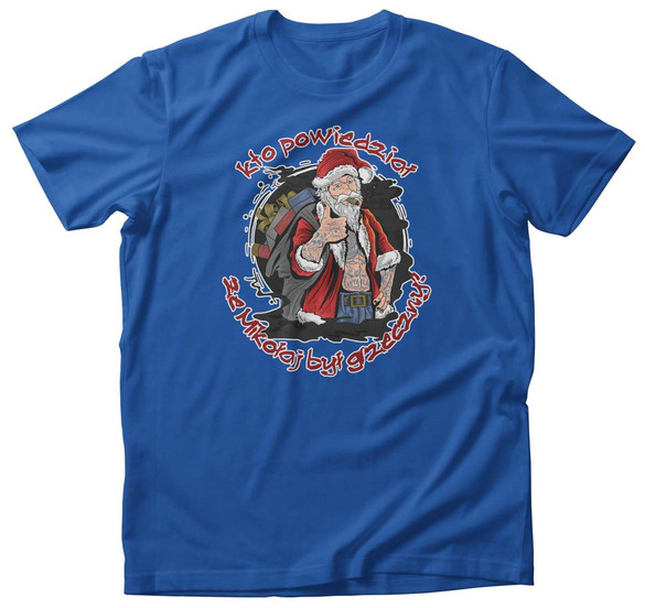 Koszulka niegrzeczny Mikołaj świąteczna