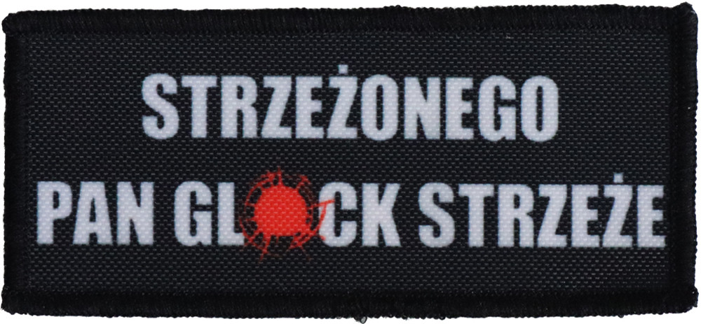 Naszywka dla strzelca Strzeżonego Pan glock strzeże 2