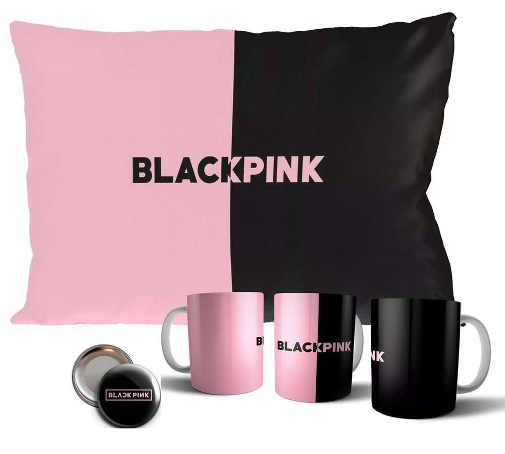 BLACKPINK Zestaw poduszka+kubek WZORY +GRATIS!, roz.Standard