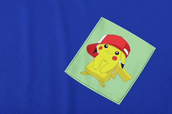 Koszulka z kieszonką PIKACHU