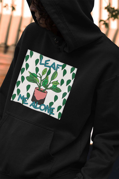 Bluza z naszywką Leaf me alone