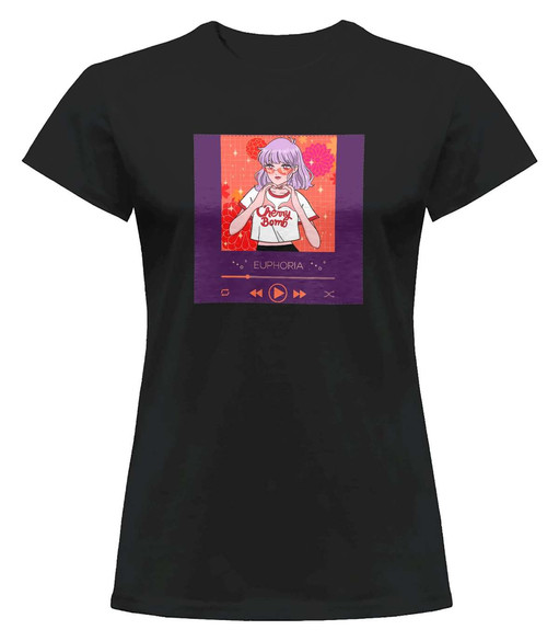 Bluzka damska z naszywką Euphoria