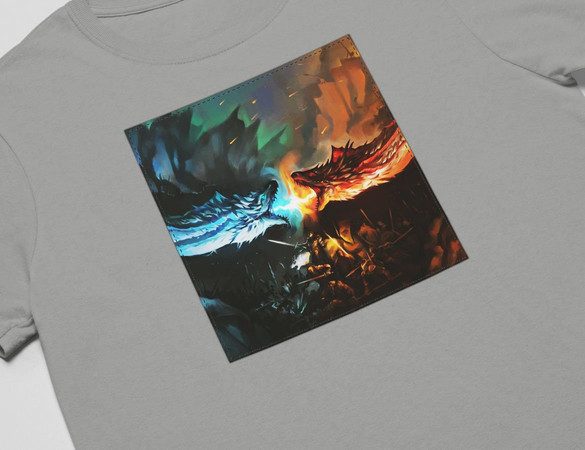 Koszulka z naszywką Game of Thrones dragon
