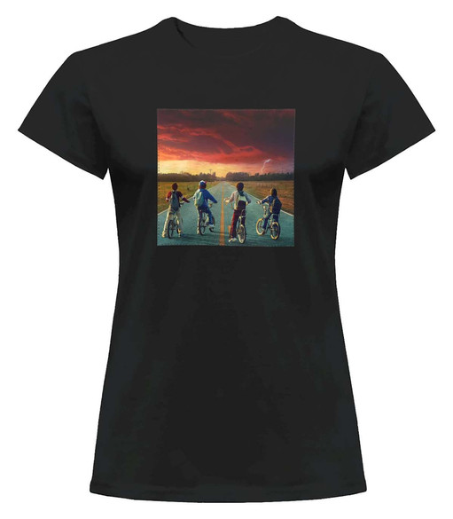 Bluzka damska z naszywką Stranger Things squad 3