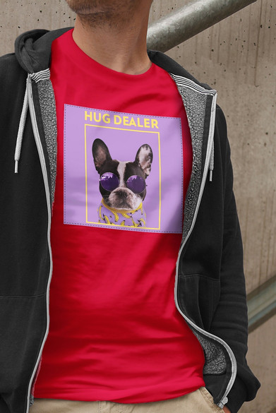 Koszulka z naszywką Hug dealer