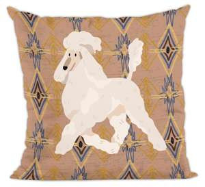 Poduszka pudel wzorek 2