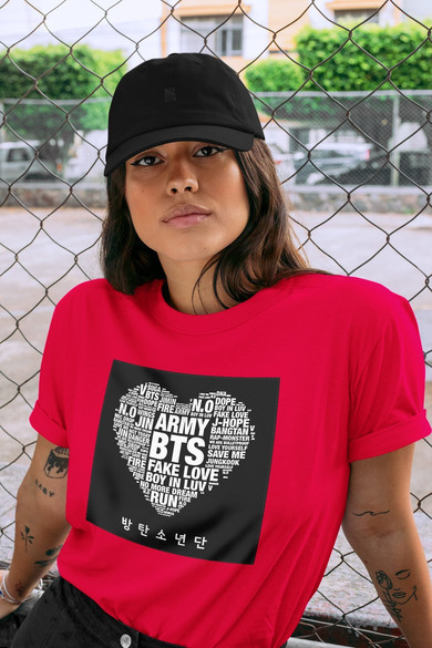 Koszulka z naszywką BTS Army