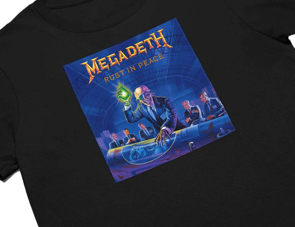 Koszulka z naszywką Megadeth Rust in...