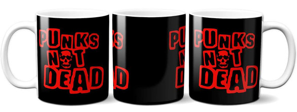 Kubek PUNKS NOT DEAD na Prezent +imię