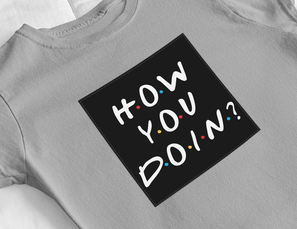 Bluzka damska z naszywką Friends how you doin?