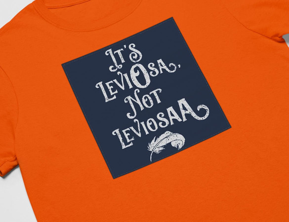 Koszulka z naszywką  Harry Potter leviosa