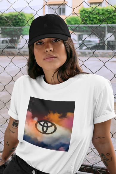 Koszulka z naszywką Toyota logo colourful